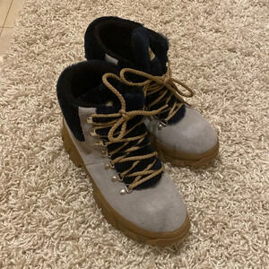 Montelliana Suede Colorblock Pattern Hiking Boots Size: 7 new